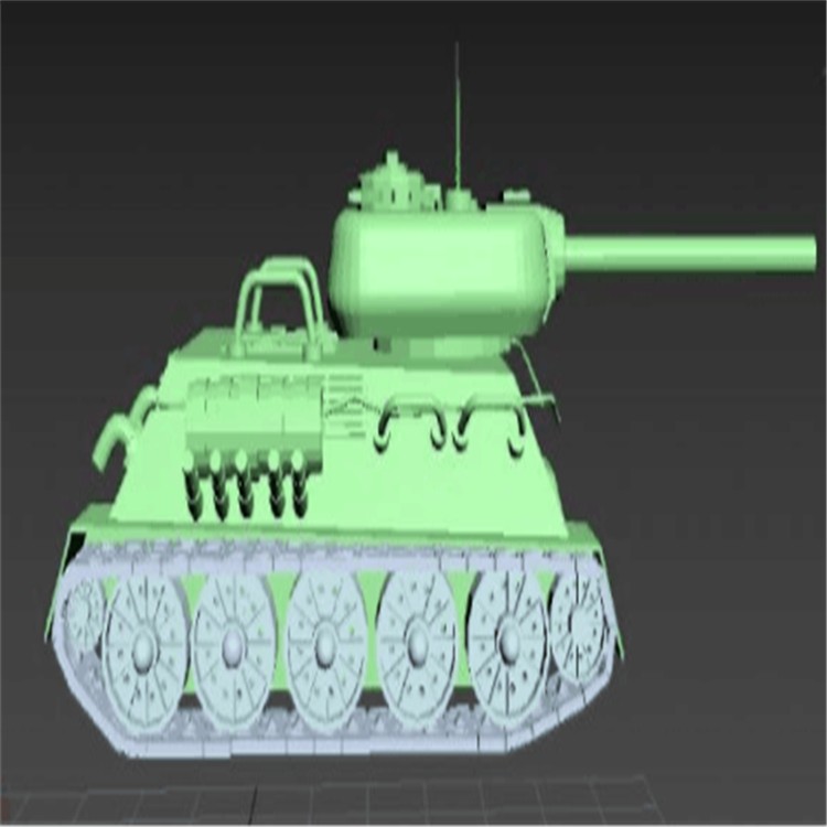 洛浦充气军用坦克模型